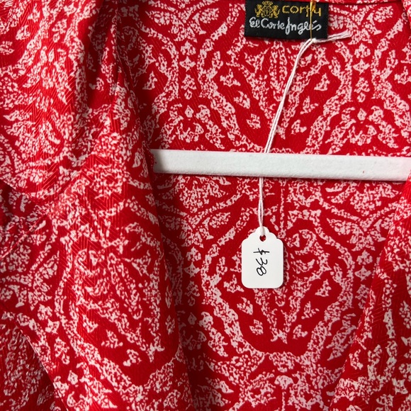 El Corte Inglés vintage red dress with white buttons - timeless! - Picture 9 of 14